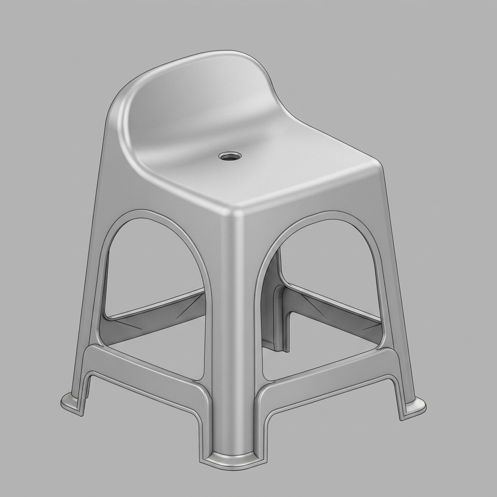 Plastic Chair – Large-Format Injection Mould Reconstruction